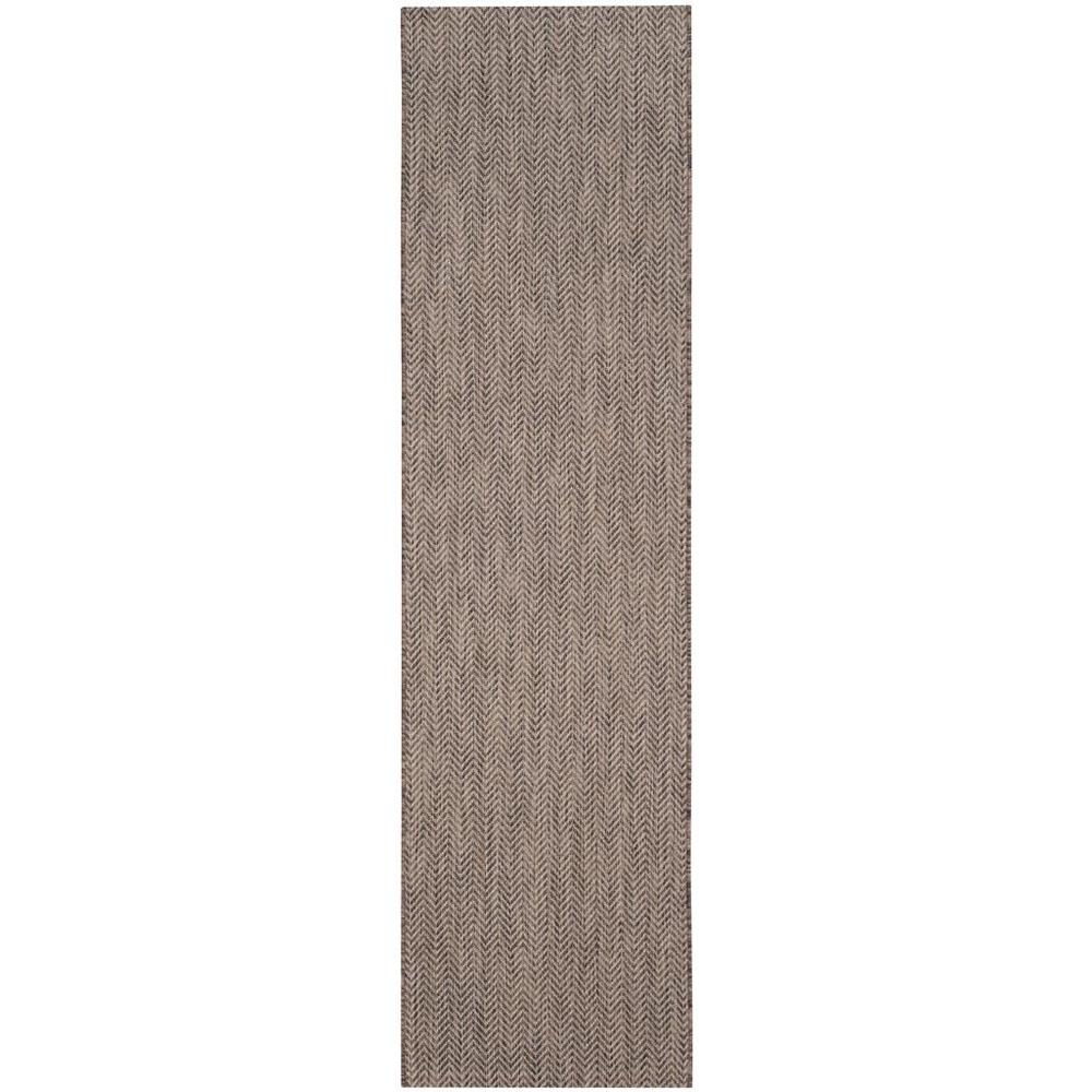 COURTYARD, BROWN / BEIGE, 2'-3" X 8', Area Rug, CY8022-36321-28