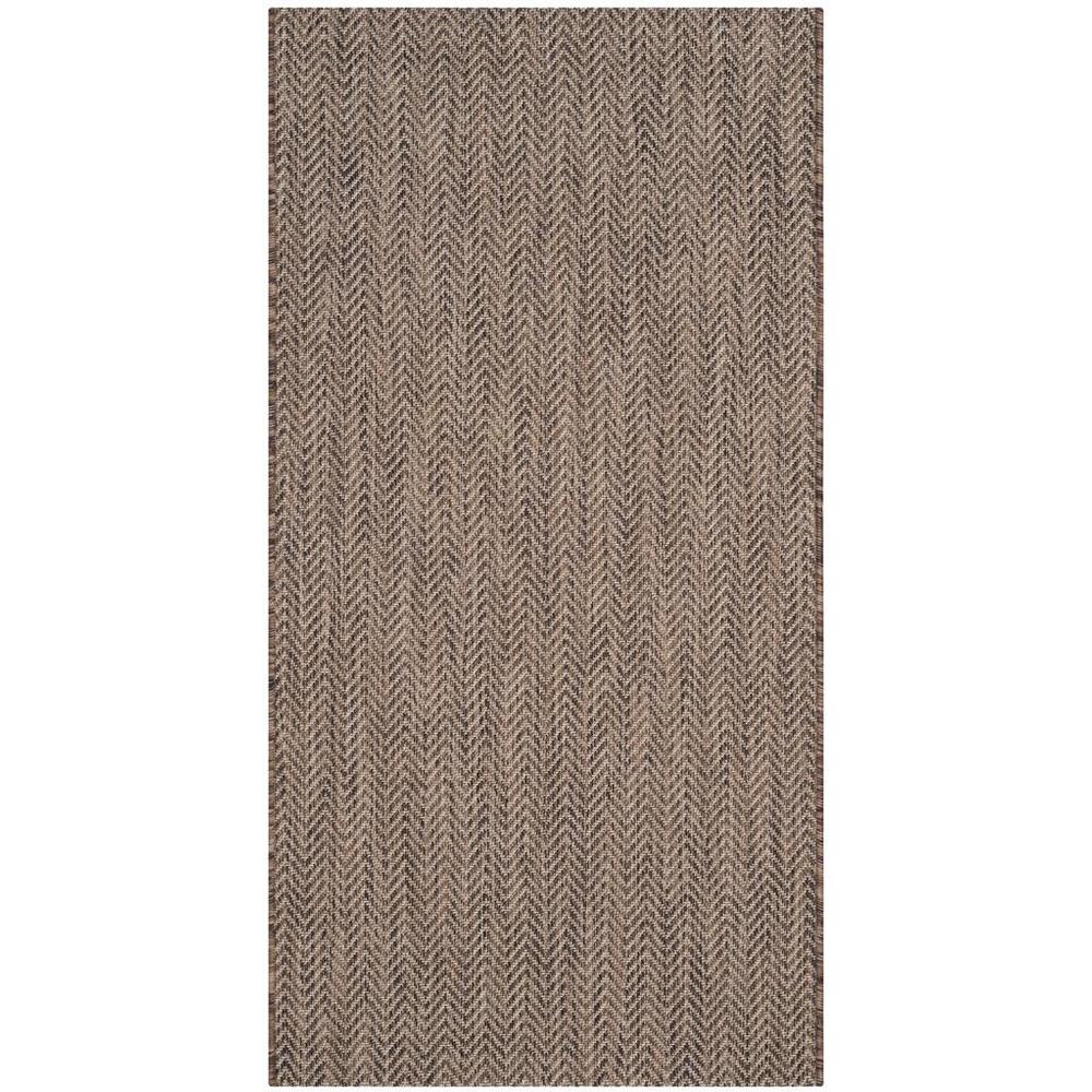 COURTYARD, BROWN / BEIGE, 2'-7" X 5', Area Rug, CY8022-36321-3