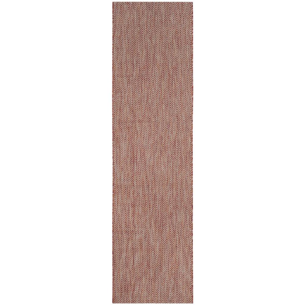 COURTYARD, RED / BEIGE, 2'-3" X 8', Area Rug, CY8022-36521-28