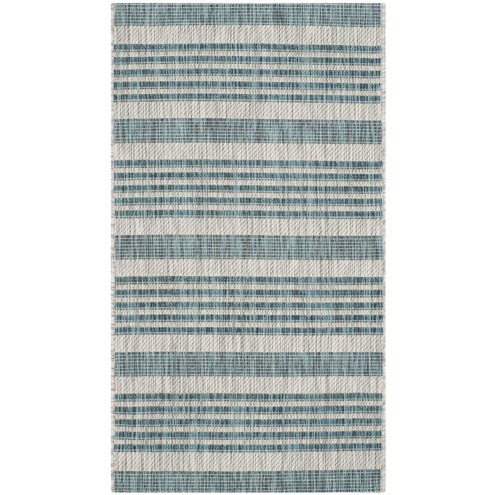 COURTYARD, GREY / BLUE, 2' X 3'-7", Area Rug, CY8062-37212-2