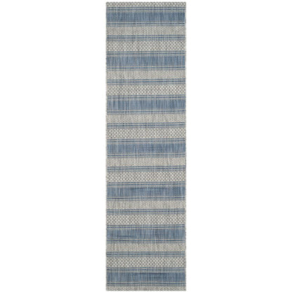 COURTYARD, GREY / NAVY, 2' X 3'-7", Area Rug, CY8464-36812-2