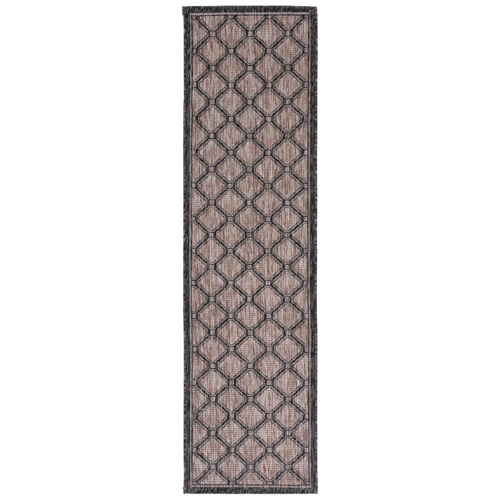 COURTYARD, NATURAL / BLACK, 2'-3" X 8', Area Rug, CY8471-37312-28