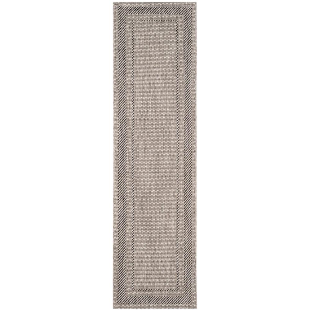 COURTYARD, BEIGE / BLACK, 2'-3" X 10', Area Rug, CY8477-36612-210