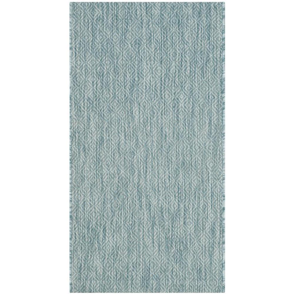 COURTYARD, AQUA / AQUA, 2' X 3'-7", Area Rug, CY8520-37122-2