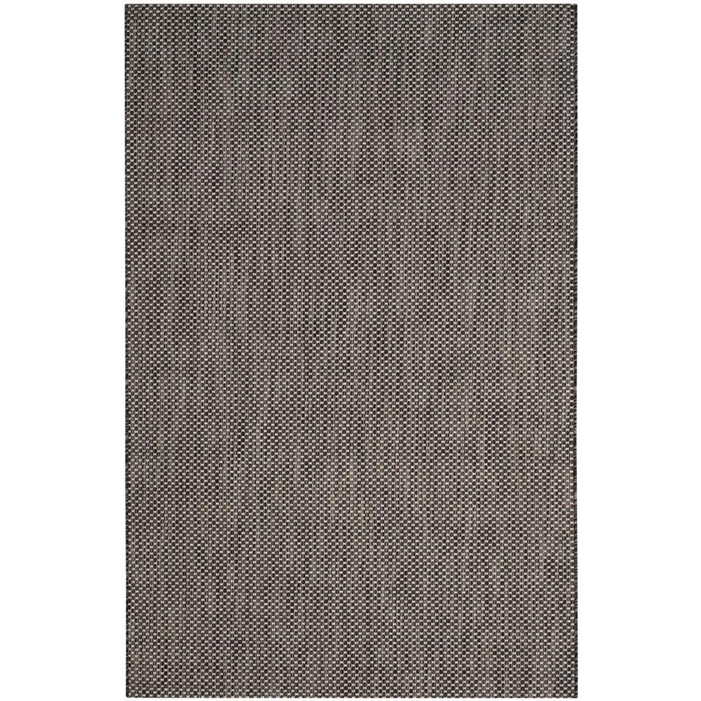 COURTYARD, BLACK / BEIGE, 6'-7" X 9'-6", Area Rug, CY8521-36621-6
