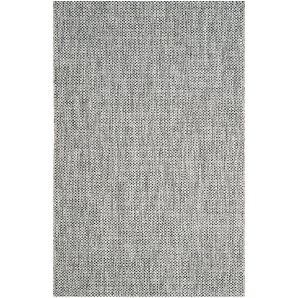 COURTYARD, GREY / NAVY, 6'-7" X 9'-6", Area Rug, CY8521-36812-6