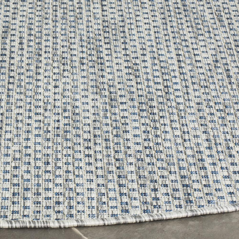 COURTYARD, GREY / NAVY, 5'-3" X 5'-3" Round, Area Rug, CY8521-36812-5R