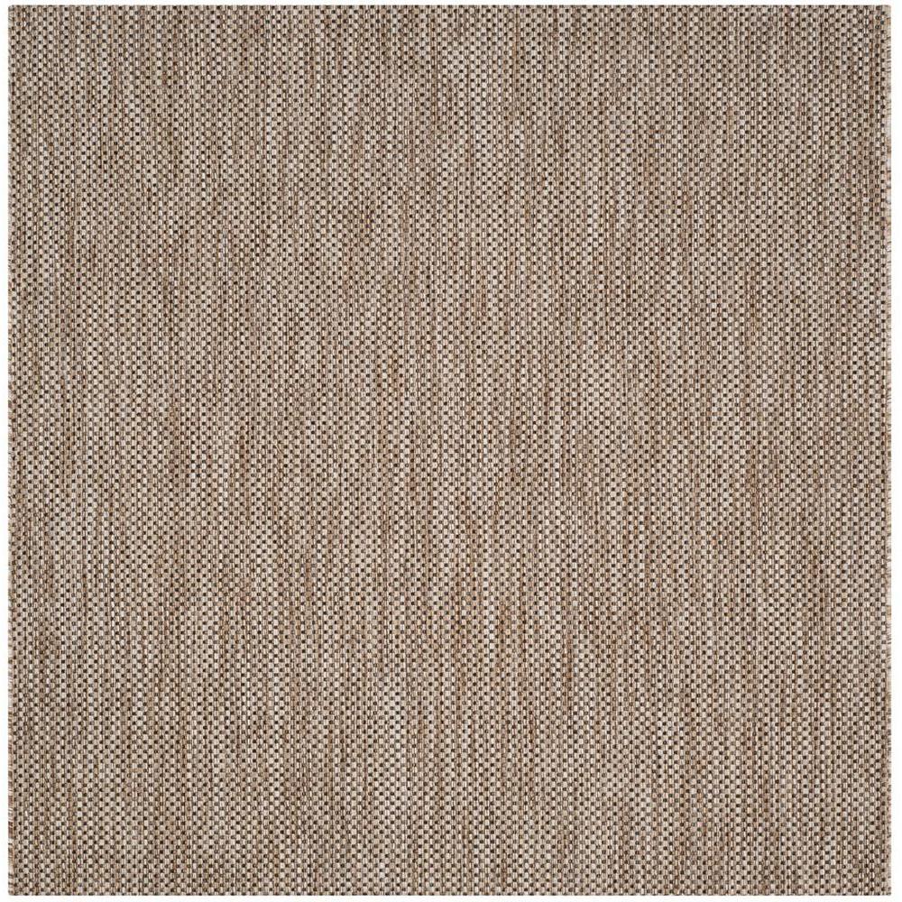 COURTYARD, NATURAL / BLACK, 5'-3" X 5'-3" Square, Area Rug, CY8521-37312-5SQ