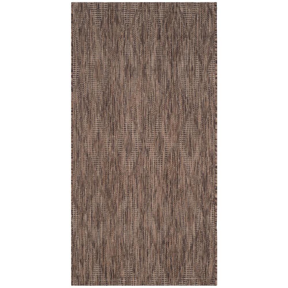 COURTYARD, BROWN / BROWN, 2'-7" X 5', Area Rug