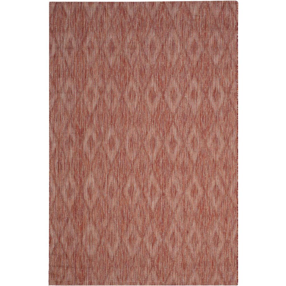 COURTYARD, RED / RED, 5'-3" X 7'-7", Area Rug, CY8522-36522-5