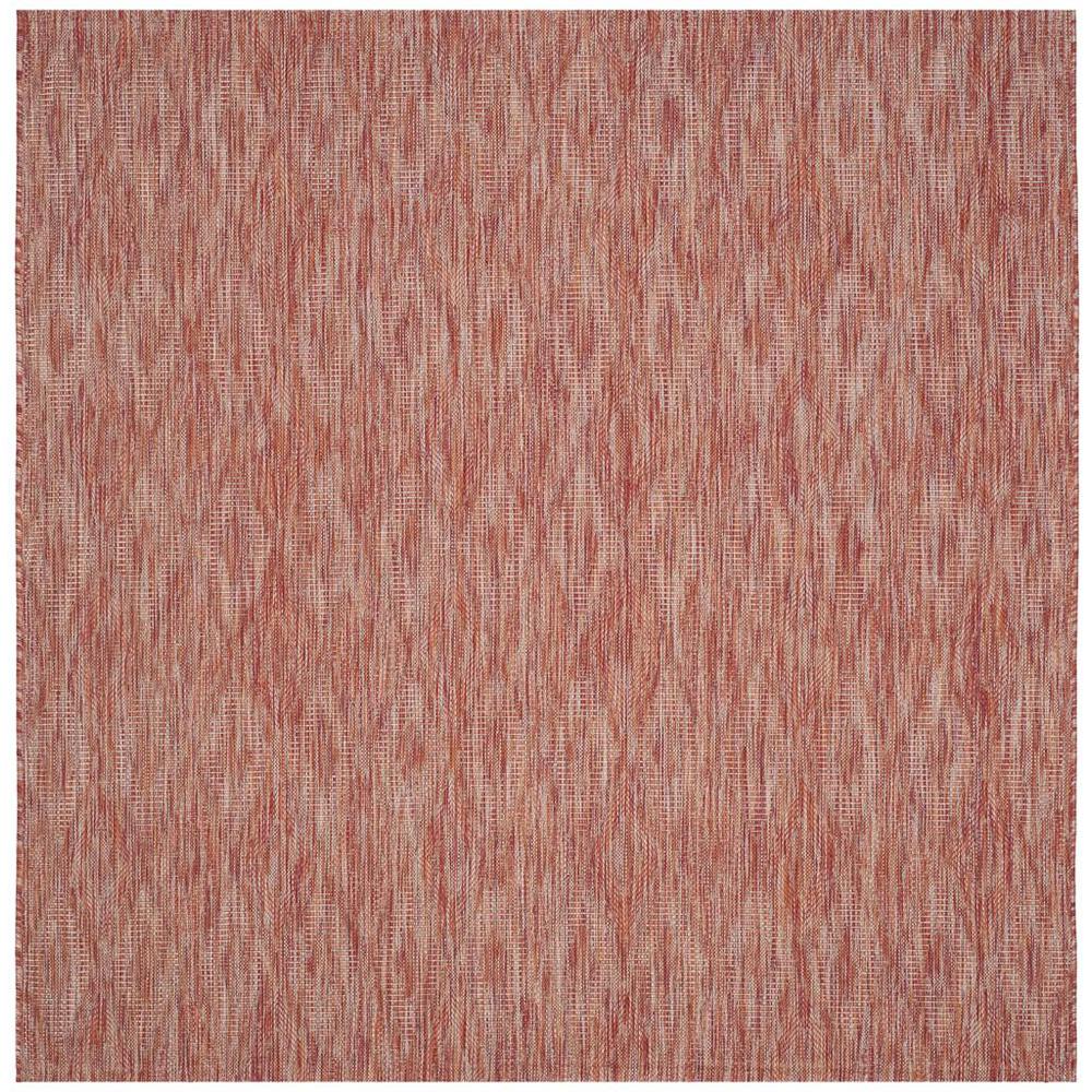 COURTYARD, RED / RED, 6'-7" X 6'-7" Square, Area Rug, CY8522-36522-7SQ