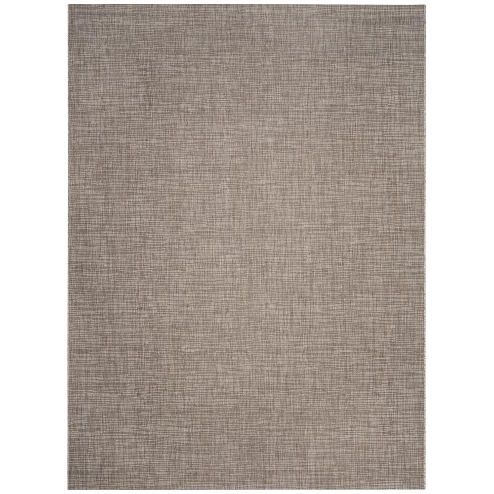 COURTYARD, LIGHT BROWN, 8' X 11', Area Rug