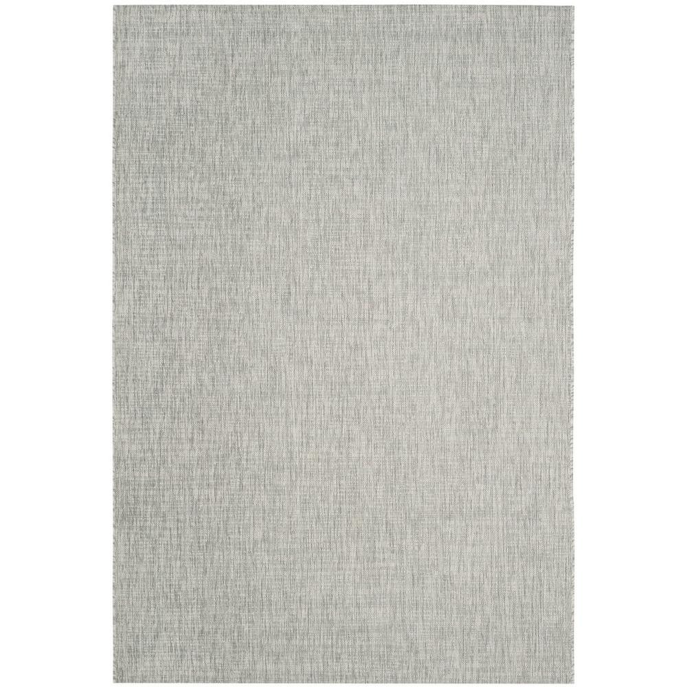 COURTYARD, GREY / TURQUOISE, 4' X 5'-7", Area Rug