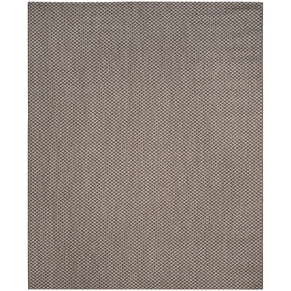 COURTYARD, LIGHT BROWN / LIGHT GREY, 8' X 11', Area Rug