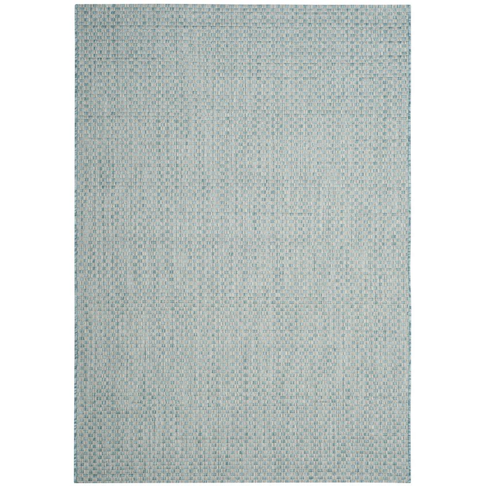 COURTYARD, LIGHT BLUE / LIGHT GREY, 5'-3" X 7'-7", Area Rug