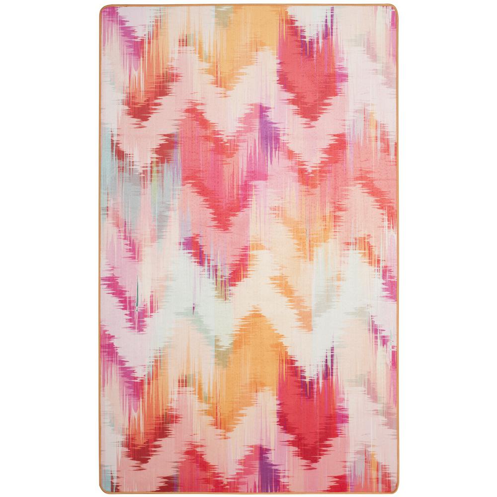 DAYTONA, FUCHSIA / ORANGE, 4' X 6', Area Rug
