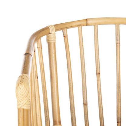 Siena Rattan Barrel Dining Chair, Natural/Black