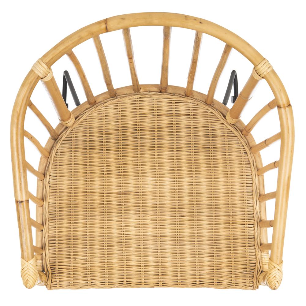 Siena Rattan Barrel Dining Chair, Natural/Black