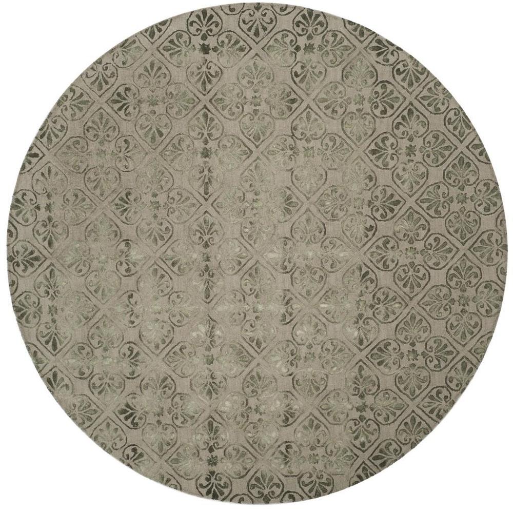 DIP DYE, DARK BEIG, 7' X 7' Round, Area Rug