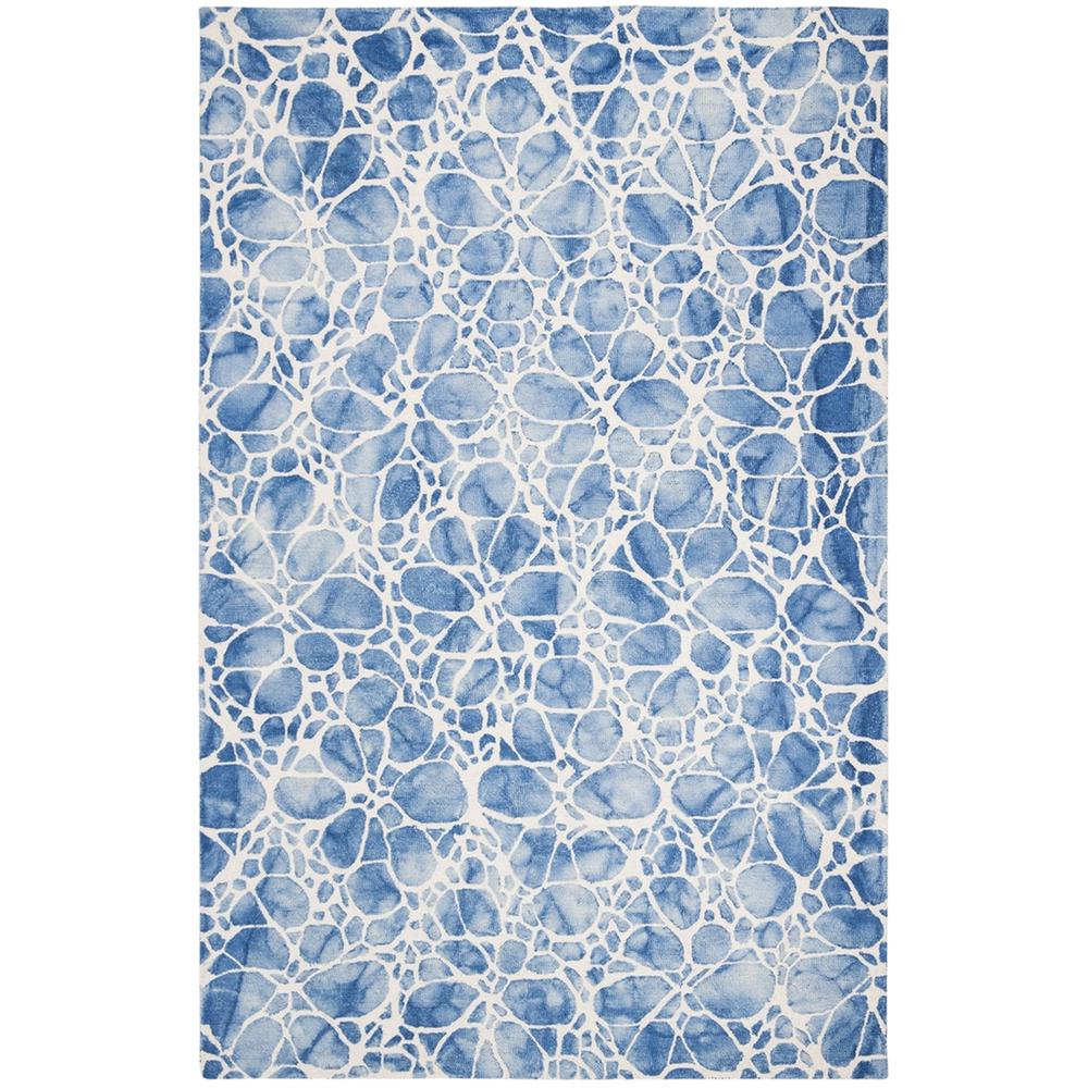 DIP DYE, IVORY / BLUE, 5' X 8', Area Rug, DDY307M-5