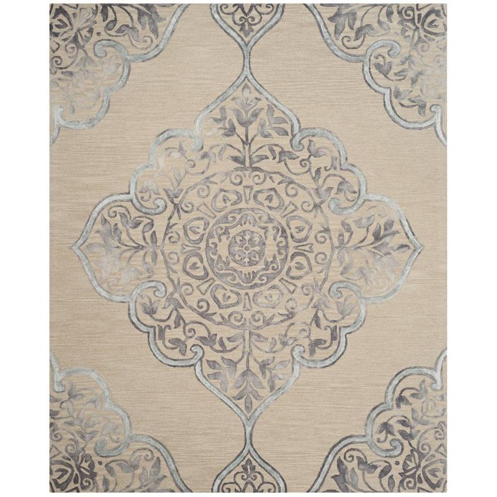 DIP DYE, BEIGE / BLUE, 8' X 10', Area Rug, DDY510A-8