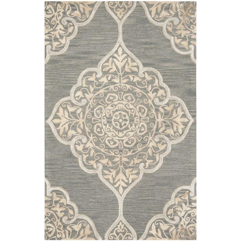 DIP DYE, SLATE / BEIGE, 5' X 8', Area Rug