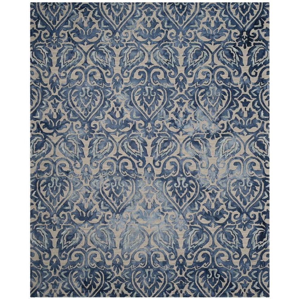 DIP DYE, ROYAL BLUE / BEIGE, 8' X 10', Area Rug