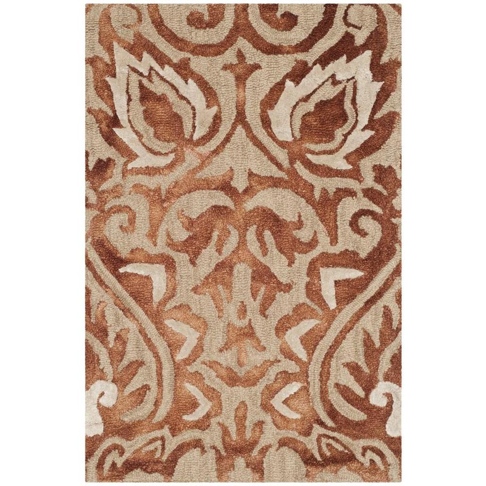 DIP DYE, COPPER / BEIGE, 2' X 3', Area Rug
