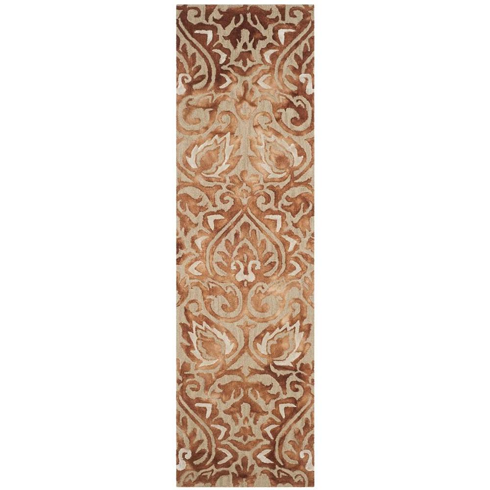 DIP DYE, COPPER / BEIGE, 2'-3" X 8', Area Rug
