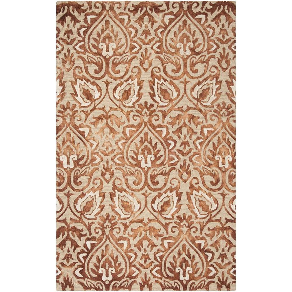 DIP DYE, COPPER / BEIGE, 5' X 8', Area Rug