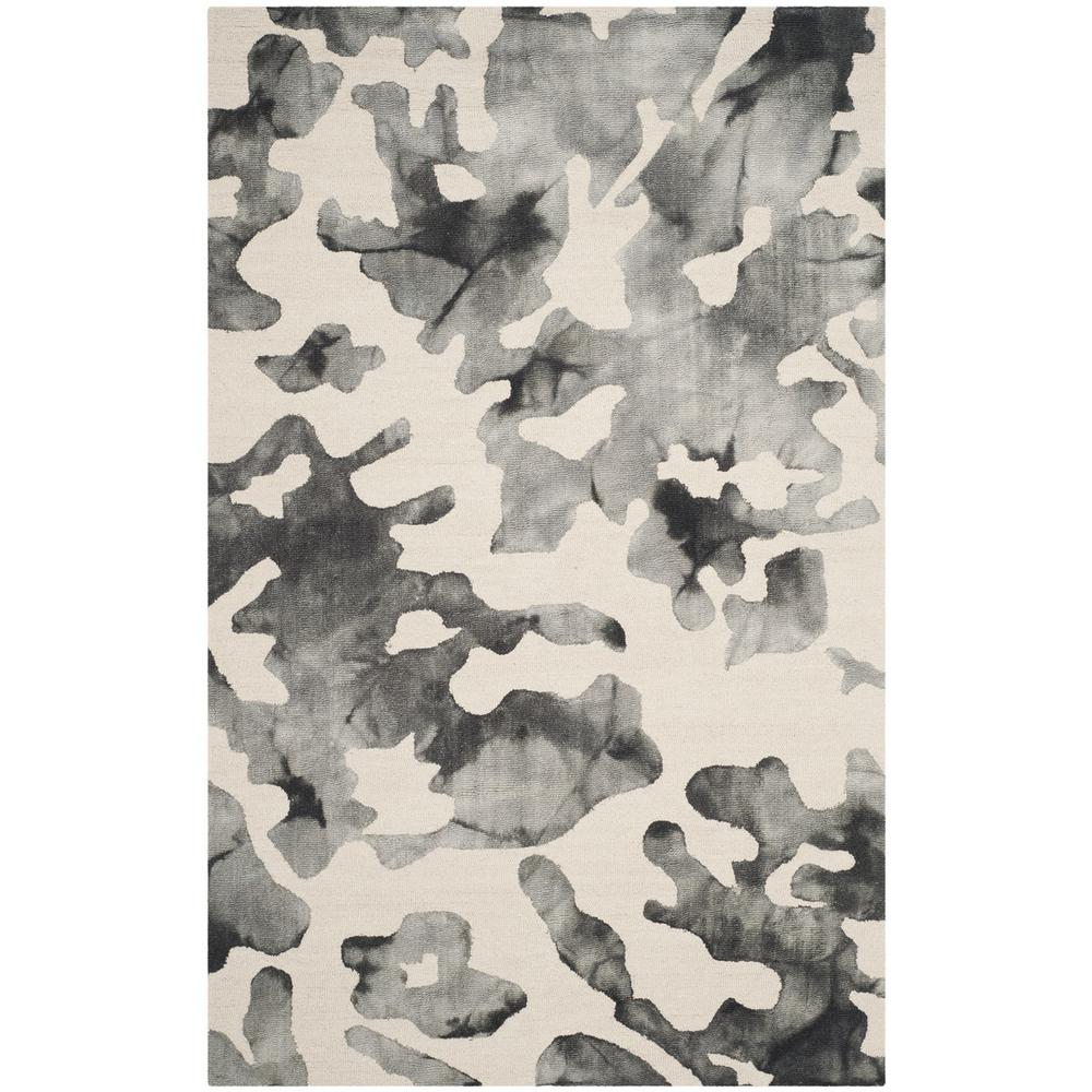 DIP DYE, BEIGE / CHARCOAL, 5' X 8', Area Rug