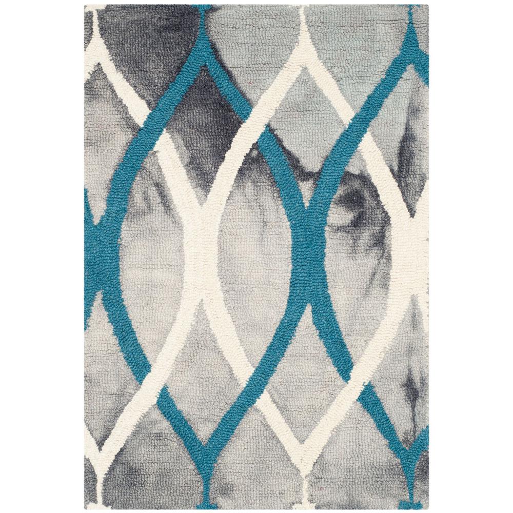 DIP DYE, GREY / IVORY BLUE, 2' X 3', Area Rug