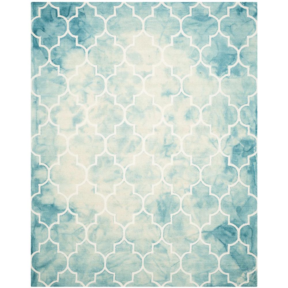 DIP DYE, TURQUOISE / IVORY, 8' X 10', Area Rug, DDY535D-8