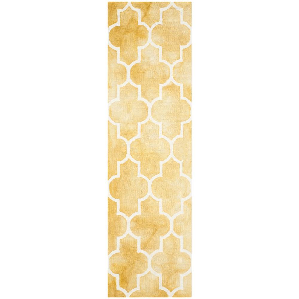 DIP DYE, GOLD / IVORY, 2'-3" X 8', Area Rug, DDY535H-28