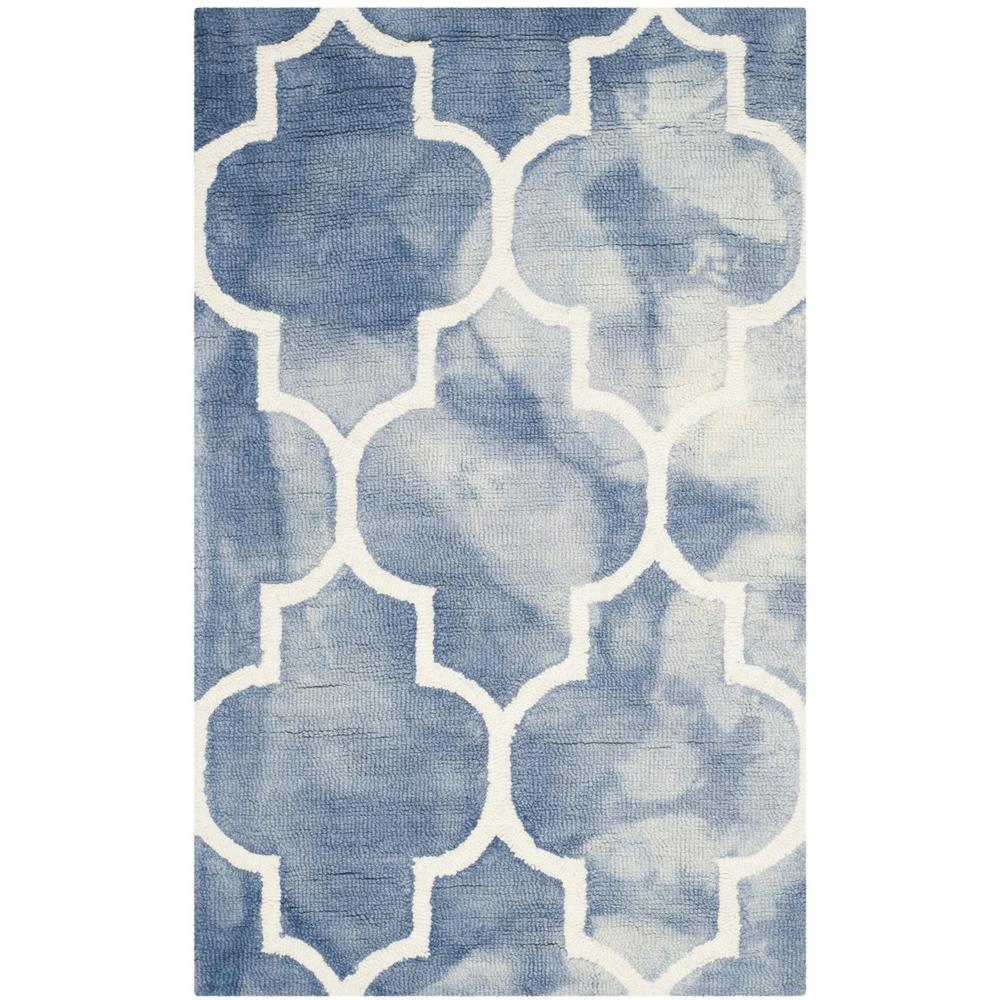 DIP DYE, BLUE / IVORY, 2'-6" X 4', Area Rug, DDY535K-24