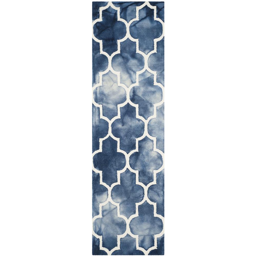 DIP DYE, NAVY / IVORY, 2'-3" X 8', Area Rug, DDY535N-28