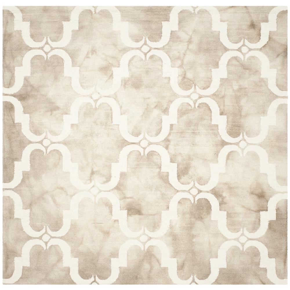 DIP DYE, BEIGE / IVORY, 7' X 7' Square, Area Rug, DDY536G-7SQ