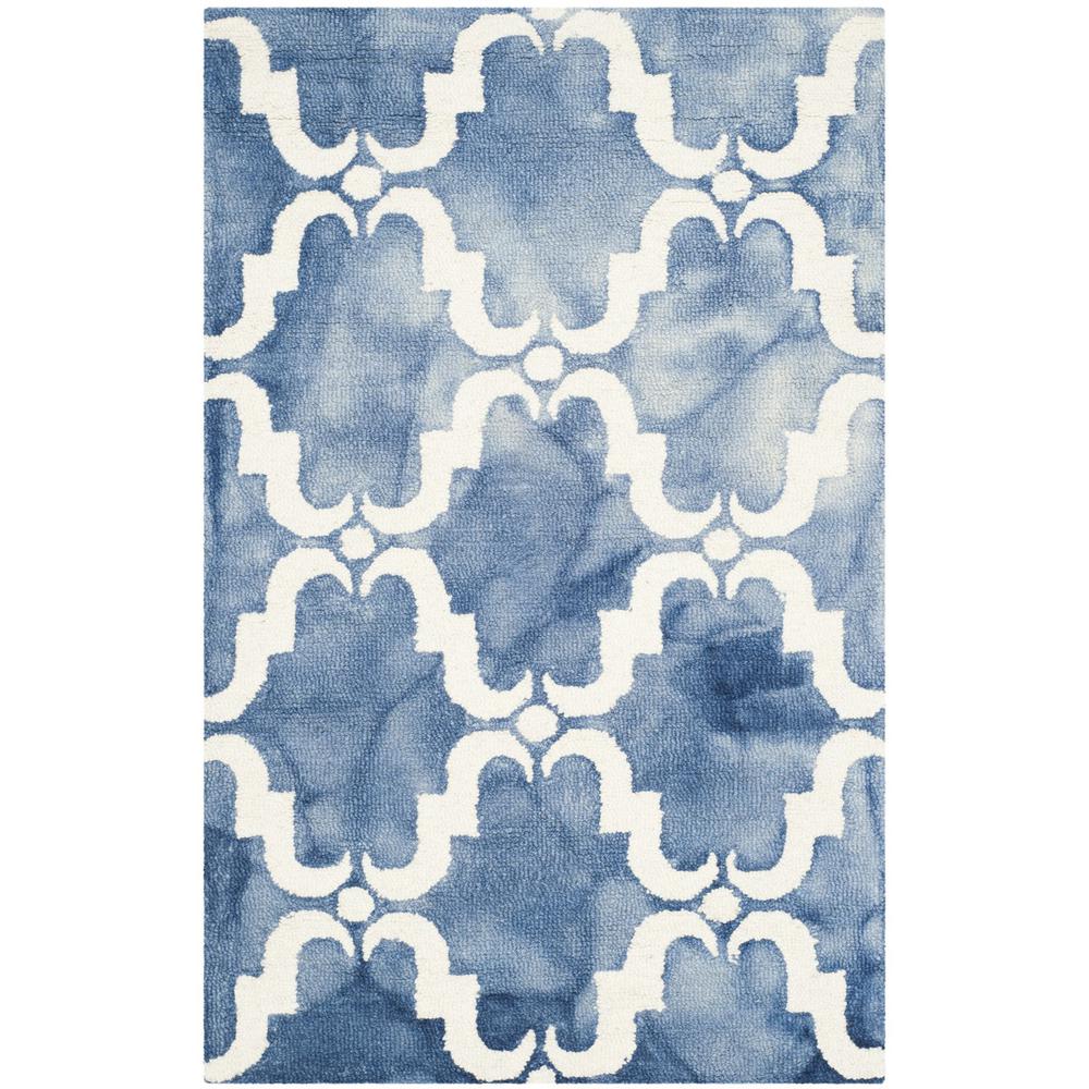 DIP DYE, BLUE / IVORY, 2'-6" X 4', Area Rug, DDY536K-24