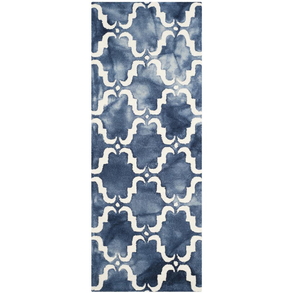 DIP DYE, NAVY / IVORY, 2'-3" X 6', Area Rug, DDY536N-26