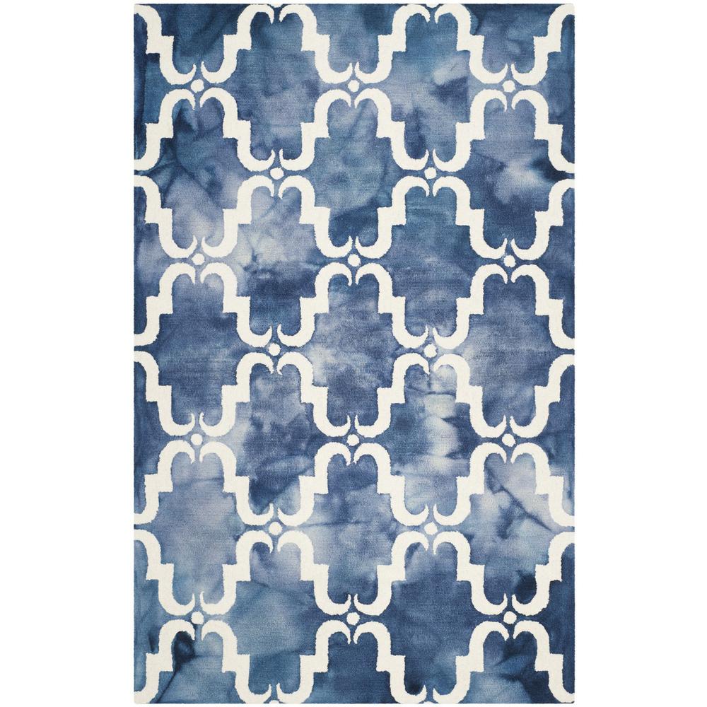DIP DYE, NAVY / IVORY, 5' X 8', Area Rug, DDY536N-5