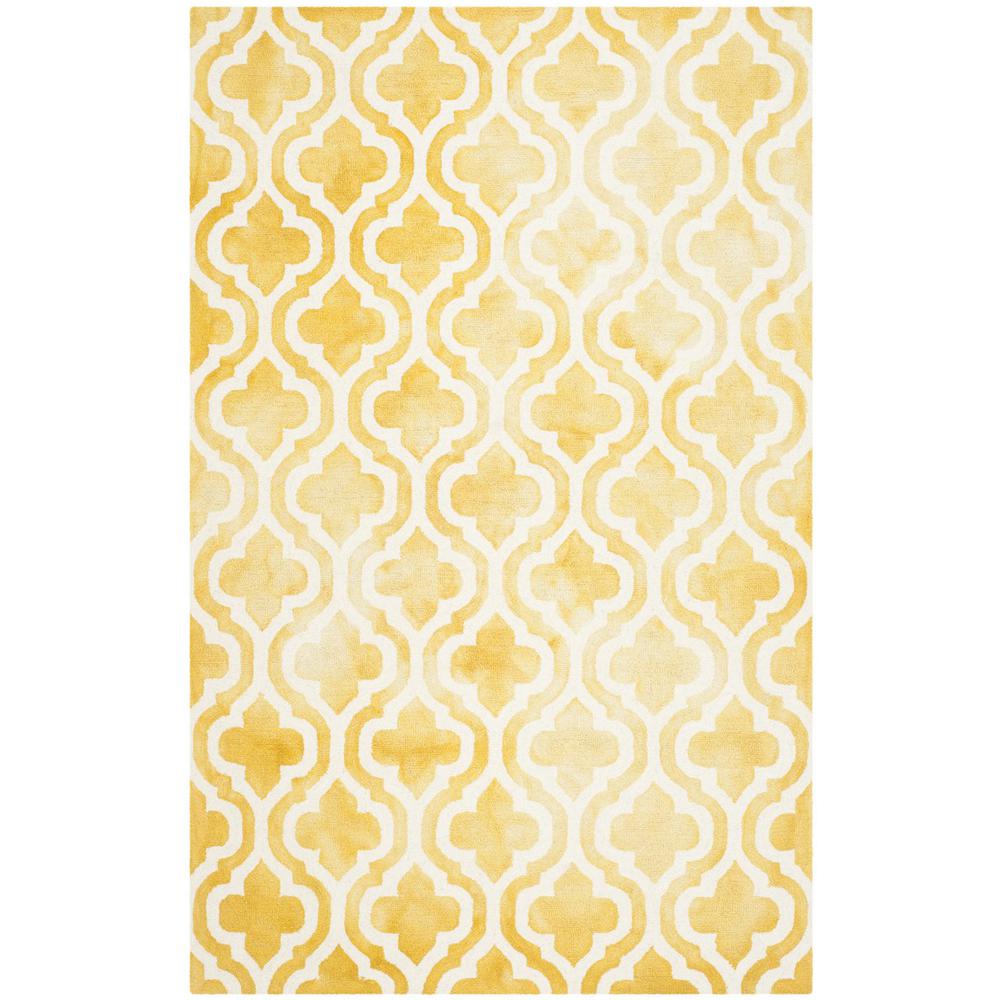 DIP DYE, GOLD / IVORY, 5' X 8', Area Rug, DDY537H-5
