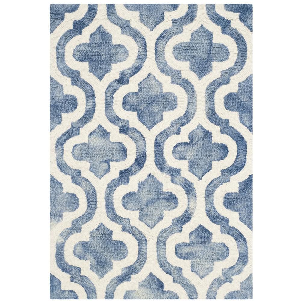 DIP DYE, BLUE / IVORY, 2' X 3', Area Rug, DDY537K-2