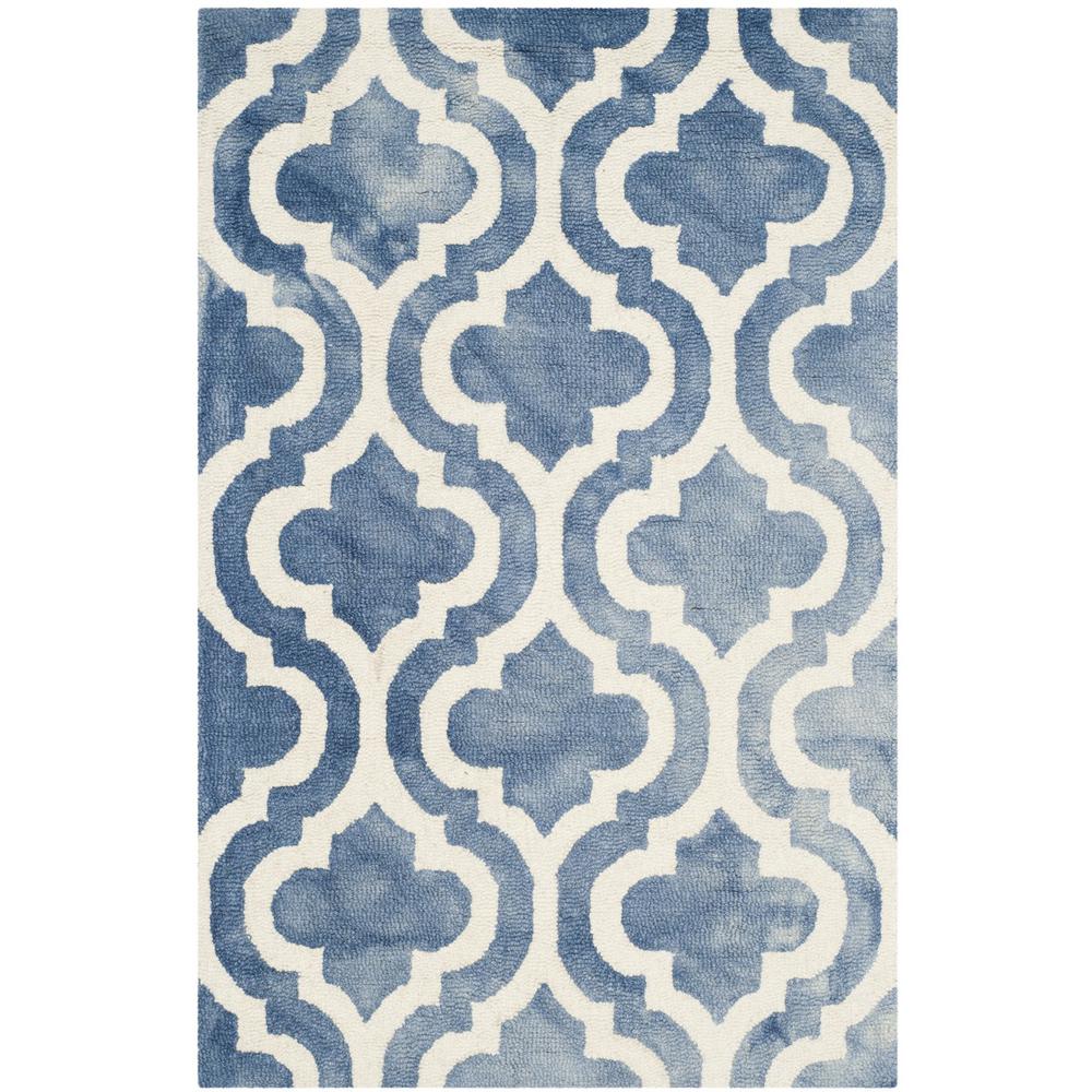 DIP DYE, BLUE / IVORY, 2'-6" X 4', Area Rug, DDY537K-24