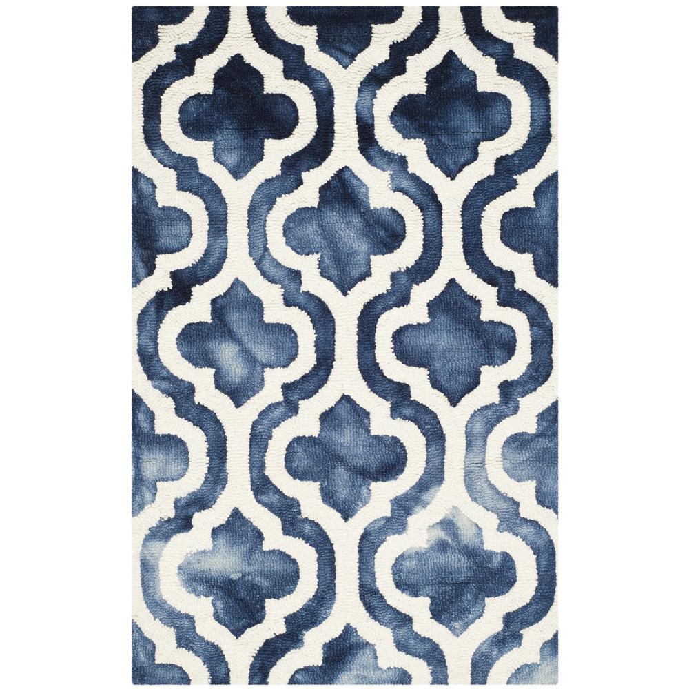 DIP DYE, NAVY / IVORY, 2'-6" X 4', Area Rug, DDY537N-24