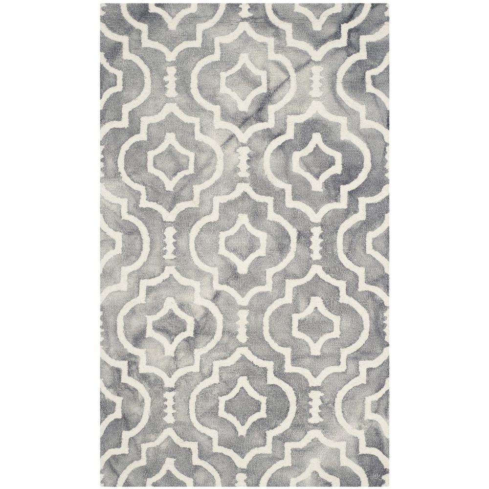 DIP DYE, GREY / IVORY, 3' X 5', Area Rug, DDY538C-3