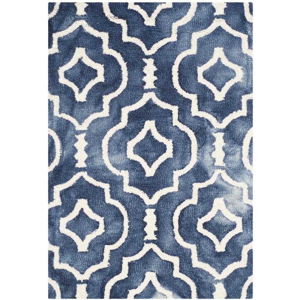 DIP DYE, NAVY / IVORY, 2' X 3', Area Rug, DDY538N-2