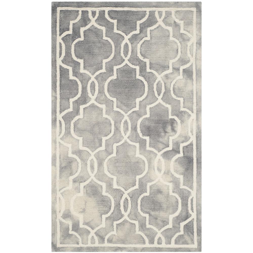DIP DYE, GREY / IVORY, 3' X 5', Area Rug, DDY539C-3