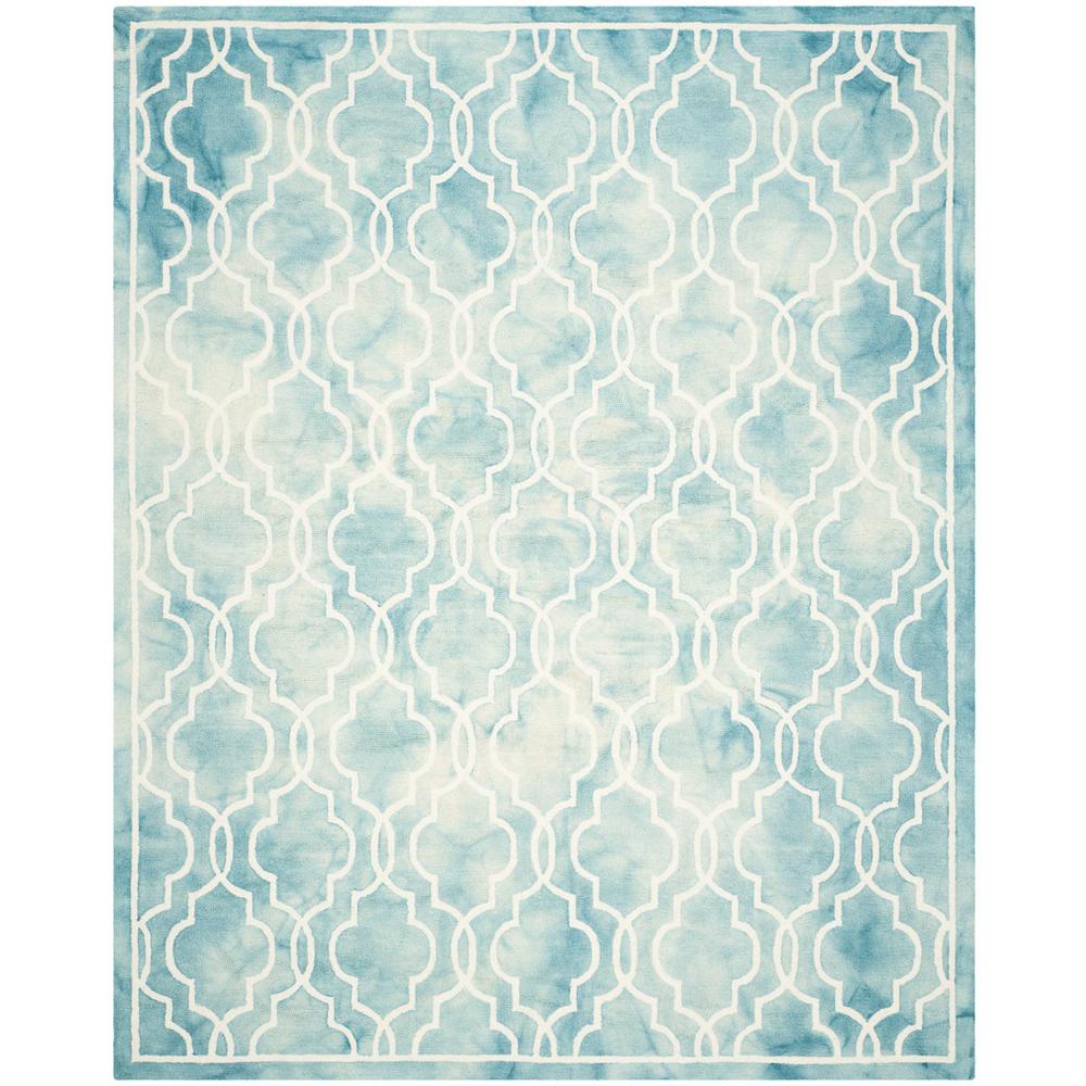 DIP DYE, TURQUOISE / IVORY, 8' X 10', Area Rug, DDY539D-8