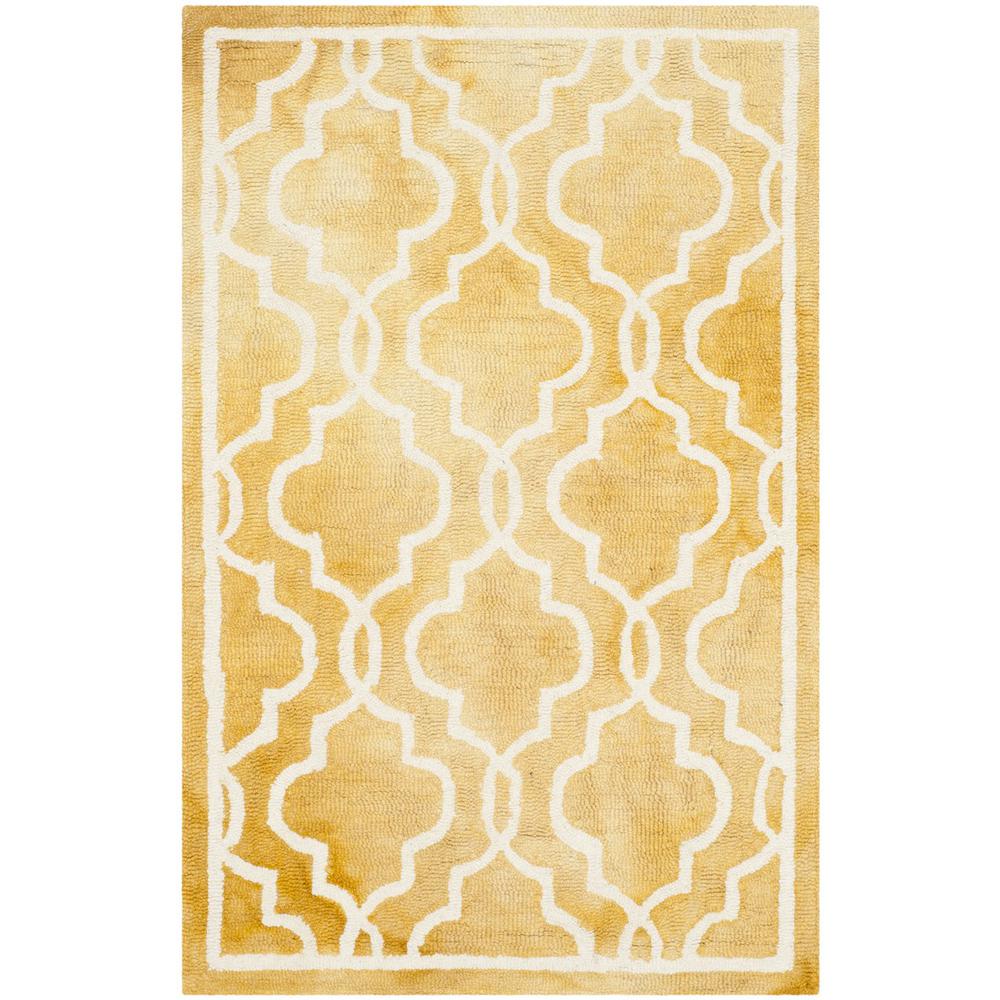 DIP DYE, GOLD / IVORY, 2'-6" X 4', Area Rug, DDY539H-24