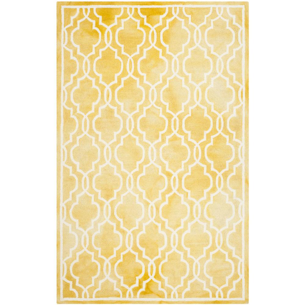 DIP DYE, GOLD / IVORY, 5' X 8', Area Rug, DDY539H-5